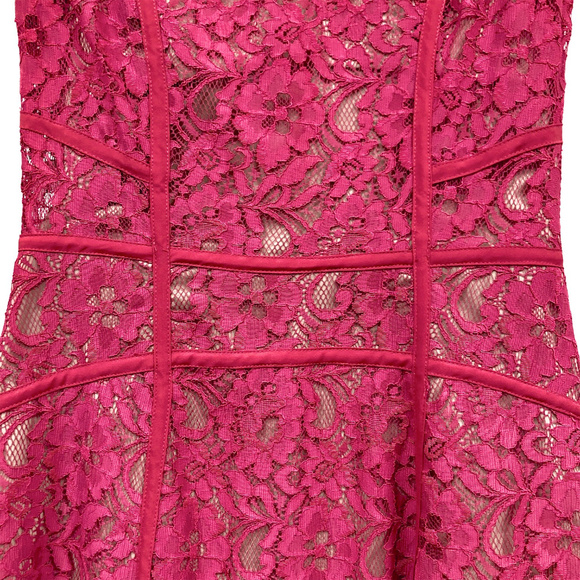 NWOT BCBGMaxAzria Turkish Rose Pink Dress - Picture 6 of 7